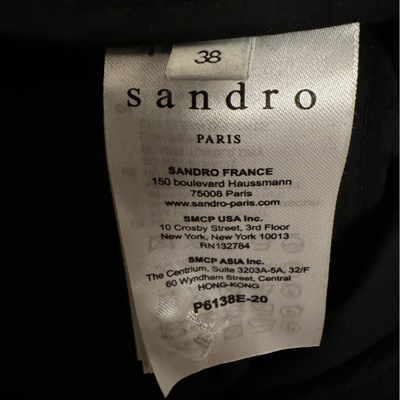 Sandro Paris lantern high waisted pants Size 6 black colour - Picture 15 of 17